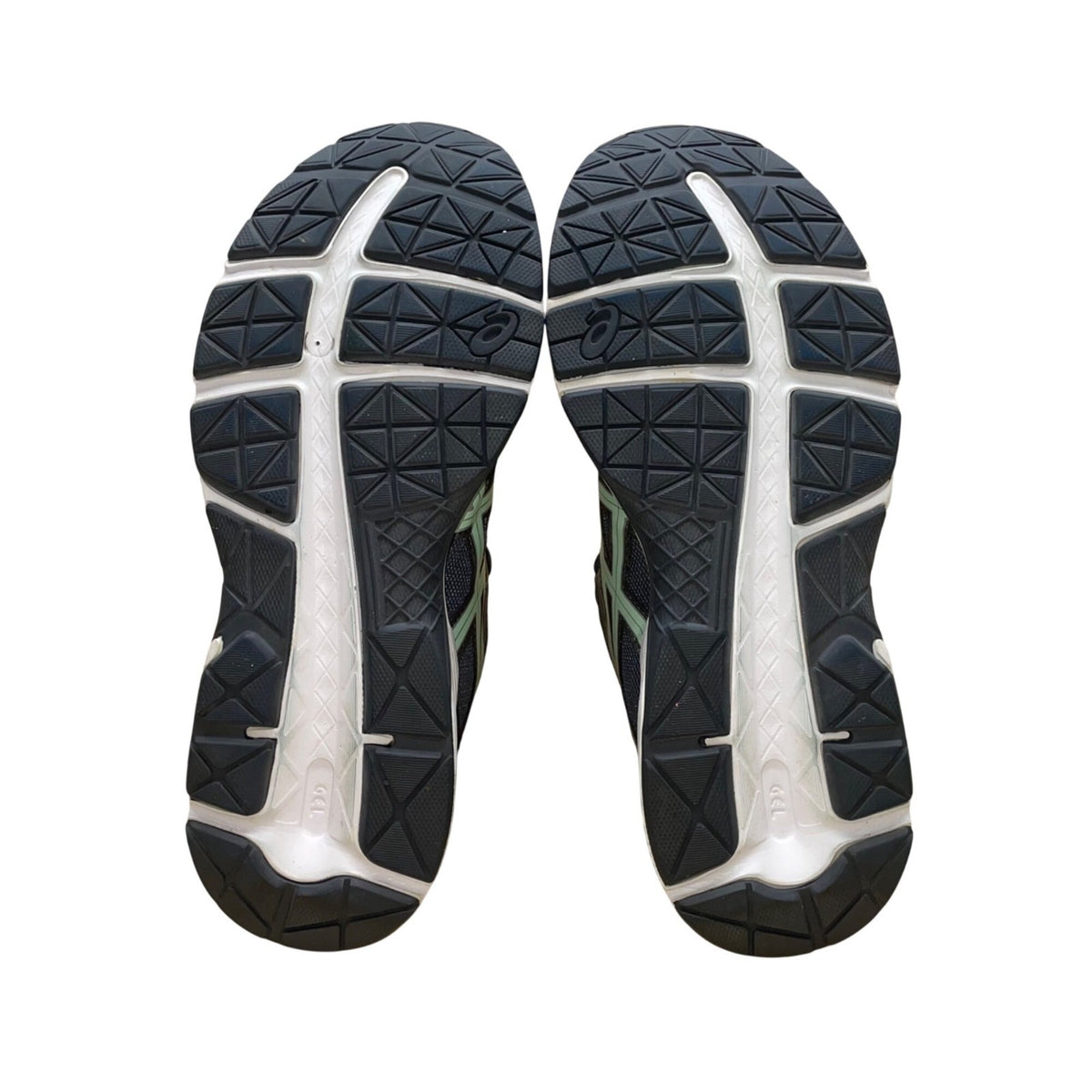 Asics Men’s Gray Mesh & Green Stripes Gel-Contend 4 Running Shoes Size 10