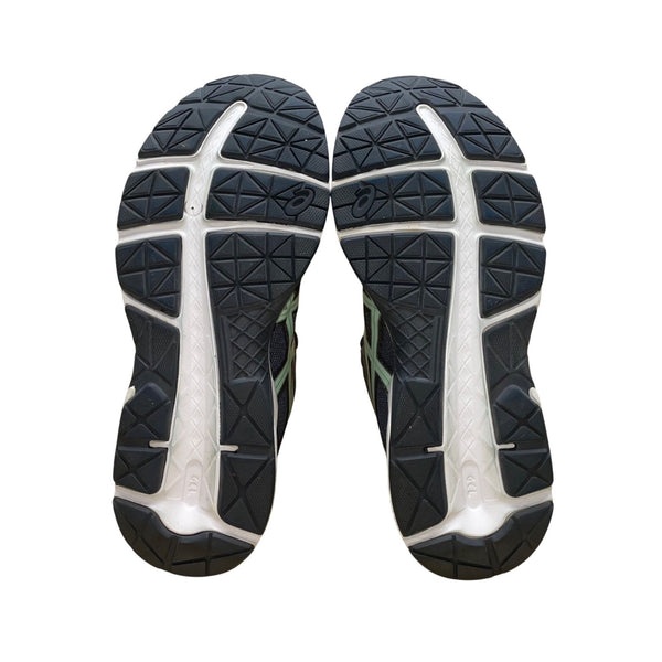 Asics Men’s Gray Mesh & Green Stripes Gel-Contend 4 Running Shoes Size 10