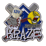 Carteret Kraze 12U Softball Trading Pin With Dual Clutch Back
