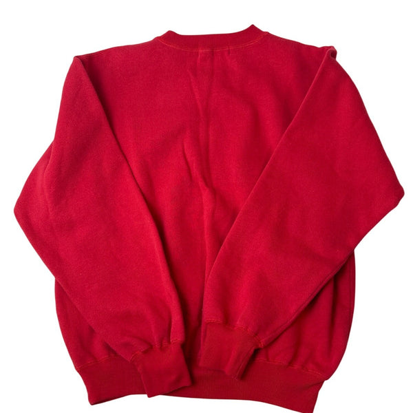 Vintage Shore Club Red Embroidered Sheep Crewneck Sweater Sz M