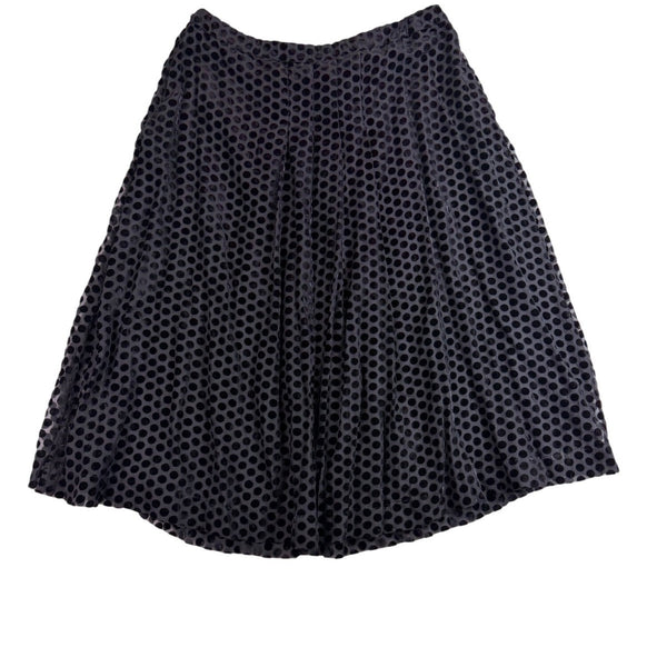 Pure Collection Womens Black Polka Dot Skirt Midi UK 16 US 12 EU 42