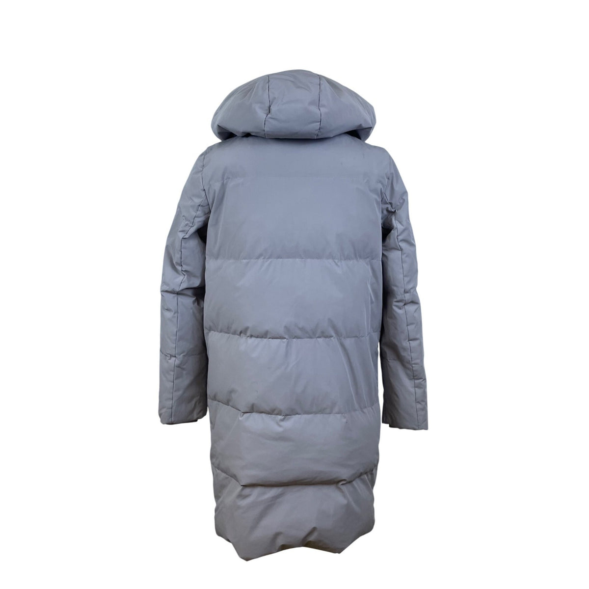 Bosideng Women's Gray Hooded Puffer Coat Long Length Winter Outerwear Sz 2