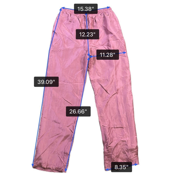 188 West Collection Unisex Pink Multicolor Silk Tracksuit Retro Style Size  XL