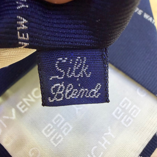 Givenchy Mens Navy Logo Print Neck Tie 175 Water Street Design Elegant