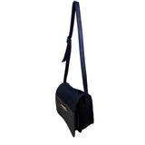 Liz Claiborne Women’s Black Faux Leather & Nylon Adjustable Strap Crossbody Bag