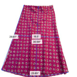 Loft Womens Pink Floral Print Midi Skirt Size XS