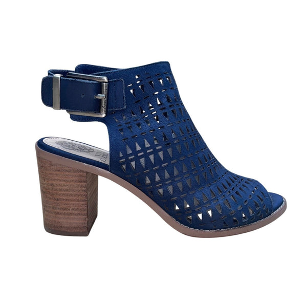 Vince Camuto Women’s Midnight Leather Open Toe Triana High Heel Sandals Size 8M