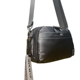 IHKWIP Unisex Black Nylon Adjustable Strap Convertible Crossbody Bag