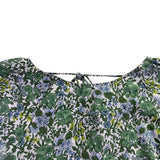 J.Crew Womens Green Floral Long Sleeve Blouse Lightweight Top
