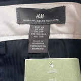 H&M Men Navy Recycled Skinny Fit Dress Pants Professional Wear Size 33R