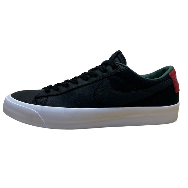 Nike Mens Black & Green Leather Low-Top Classic GT Sneakers Size 11.5