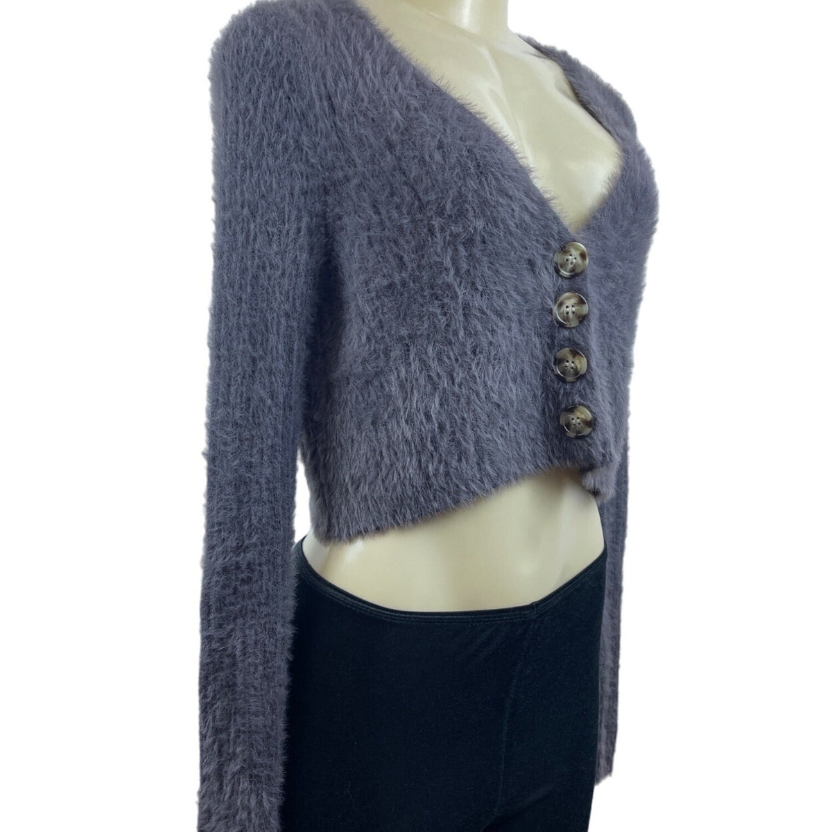 Sky and Sparrow Women’s Grey Cardigan Sweater Sz S