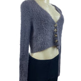 Sky and Sparrow Women’s Grey Cardigan Sweater Sz S