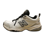 New Balance Men’s White & Black Leather 608v4 Memory Sole Training Shoes Size 9