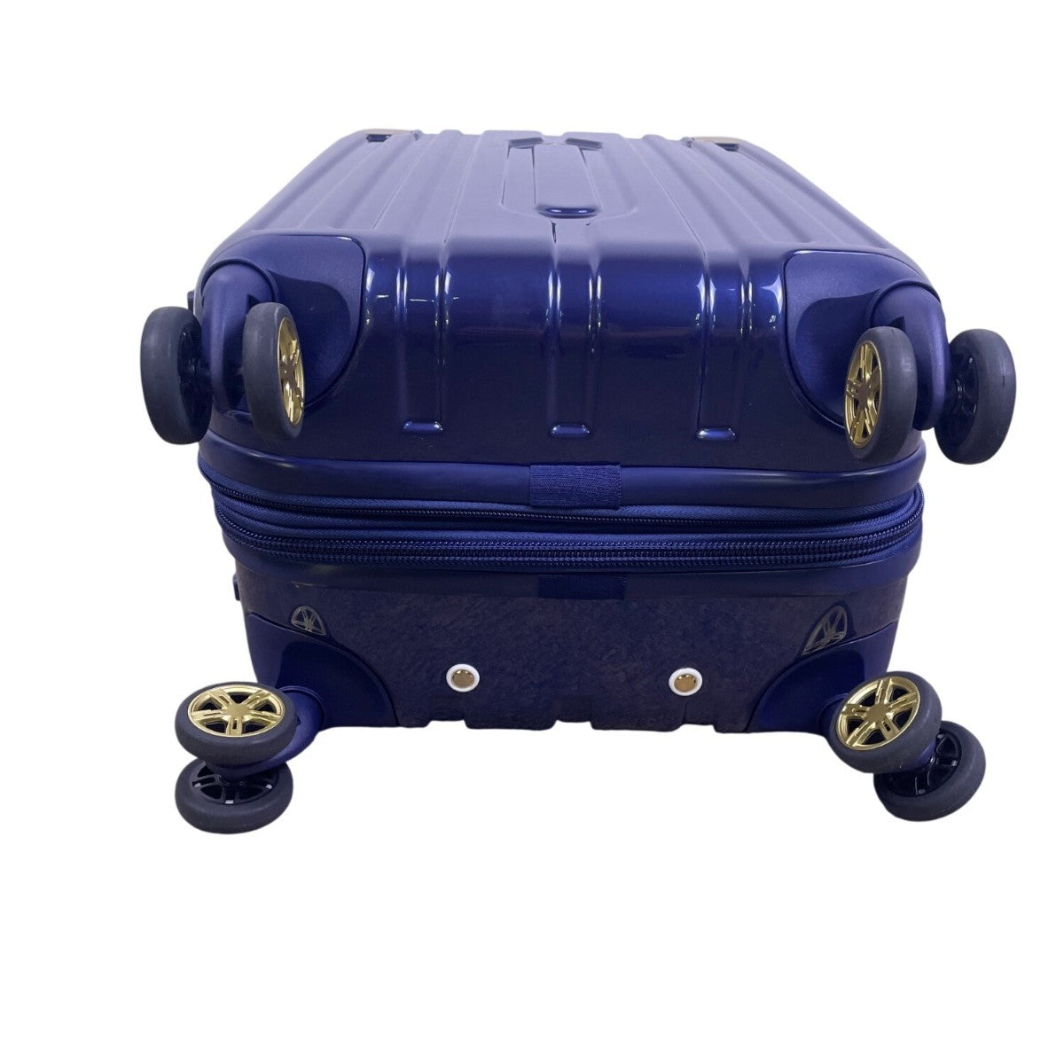Triforce Unisex Blue Aluminum 2-Piece Luggage Set With Spinner Wheels & TSA Lock