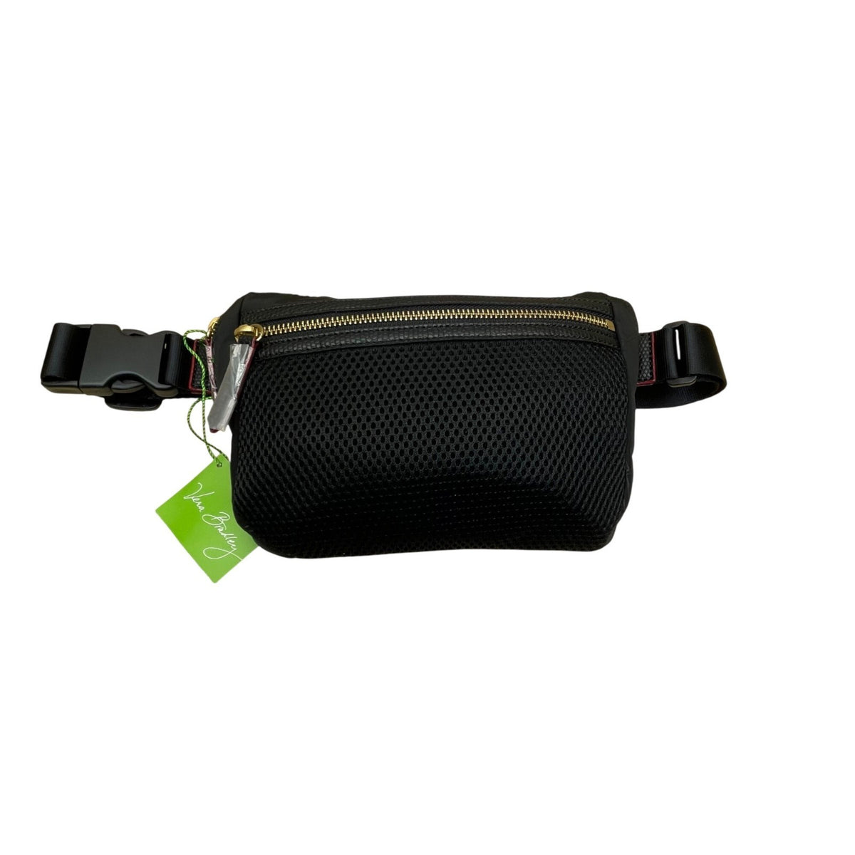 Vera Bradley Women’s Black Polyester Mesh Adjustable Strap Preppy Tess Belt Bag