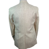 Haggar Gentlemans Fit Beige Linen Blend Blazer Jacket