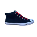 Converse Unisex Black Textile With Red Laces High Top Sneakers Size 13W/11M 