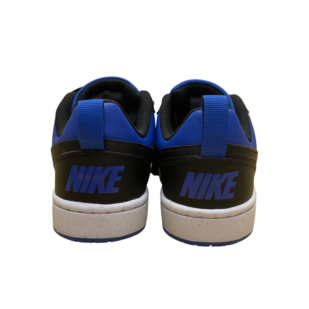Nike Youth Black & Blue Synthetic Leather Lace-Up Casual Sneakers Size 3.5Y