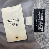 Herbert Grossman Womens Gray Plaid Button-Up Blazer Rayon Material Size 10 USA M