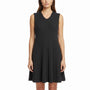 Pomander Place Womens Black Ribbed Knit Sleeveless Dress Sz L - New