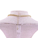 Sfera Womens Gold Tone Multicolor Crystal Bib Collar Necklace Chain Adjustable