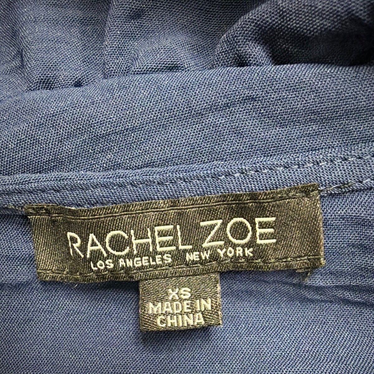 Rachel Zoe Womens Navy Maxi Dress Smocked Waist Sleeveless Tiered  Sz XS