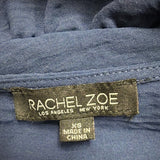 Rachel Zoe Womens Navy Maxi Dress Smocked Waist Sleeveless Tiered  Sz XS