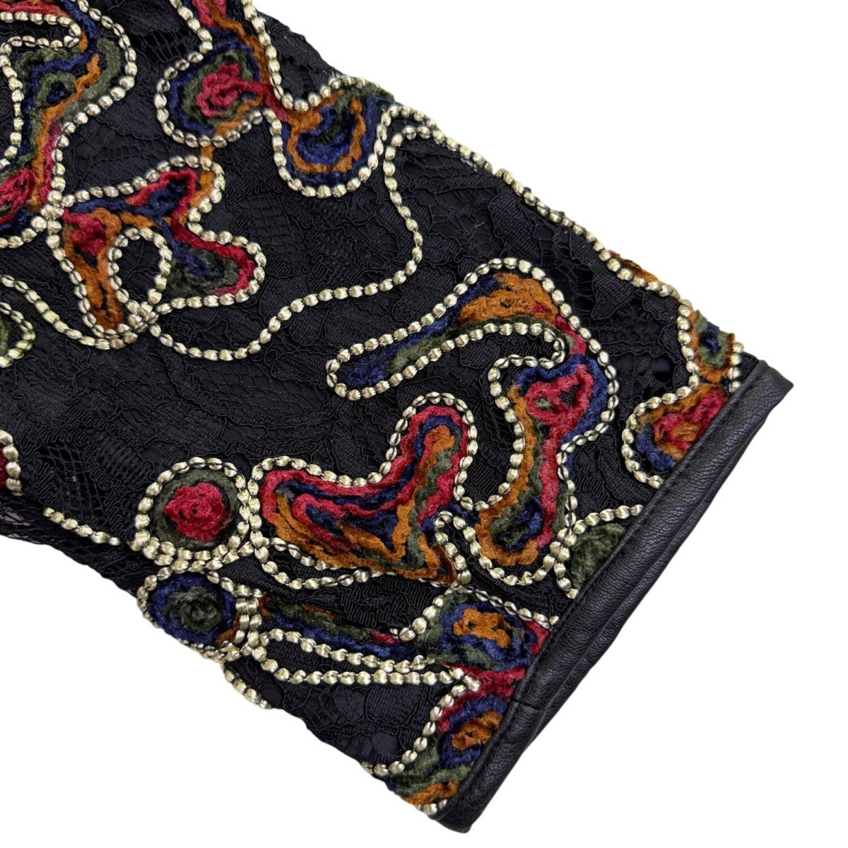 Dennis By Dennis Basso Womens Black Polyester Embroidered Jacket US Size 16