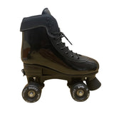 Infinity Skates Men’s Black Adjustable Size Quad Roller Skates US Size 3-6 M