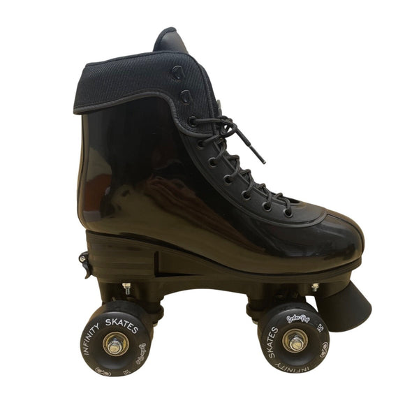 Infinity Skates Men’s Black Adjustable Size Quad Roller Skates US Size 3-6 M