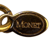 Monet Gold Tone Womens Rope Chain Necklace Vintage Classic Jewelry Piece
