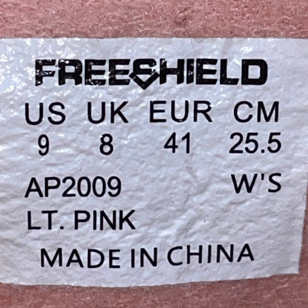 Freeshield Women’s Light Pink Wool Lightweight Lace-Up Athletic Sneakers Size 9