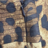 Rafaella Womens Animal Print Cotton Blend Stretch Skirt Petite Leopard Size 8P