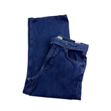 We The Free Womens Blue Cotton Belted High-Waisted Wide-Leg Denim Jeans Size 30