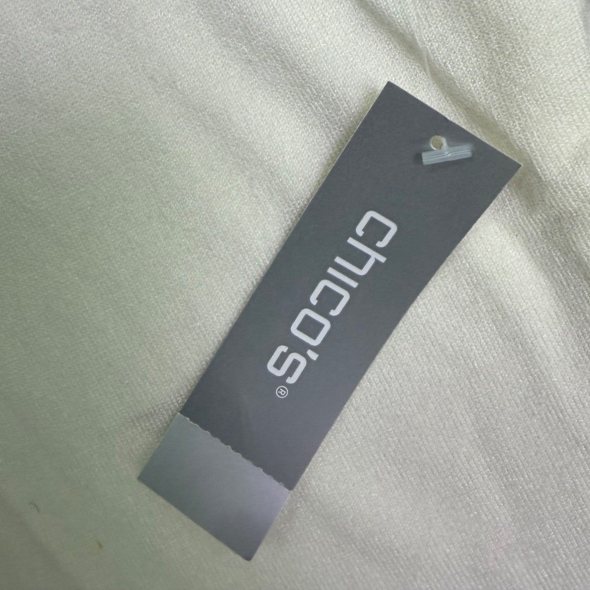 Chicos Womens White Turtleneck Sweater Classic Long Sleeve Size 1