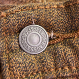 Levis Womens Brown Cotton-Blend Skinny Jeans Denim Stretch Slim Fit W28 L30