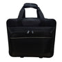 Amazon Basics Black Nylon With Handle Multi-Compartments Rolling Laptop Case