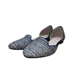 Restricted Women’s Natural & Black Tribal Print Slip-On D’Orsay Flats Size 6.5