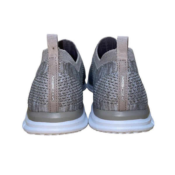 Skechers Women’s Gray Slip-On Air Cooled Memory Foam Walking Shoes Size 11