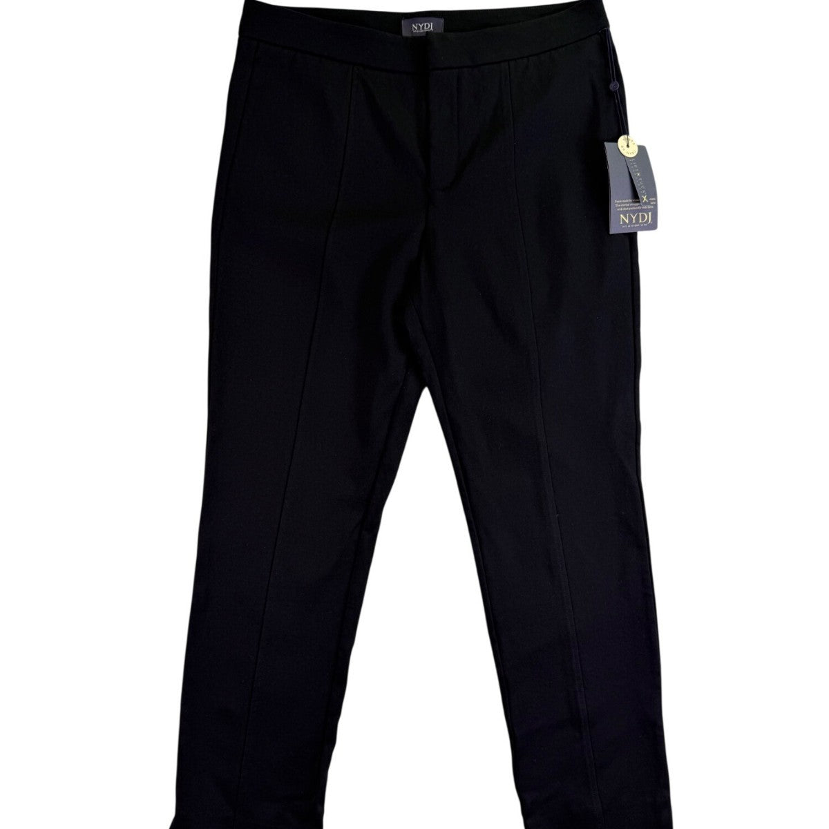 NYDJ Womens Black Ponte Ankle Pants Lightweight Slim Stretch Fit Modern Size 6