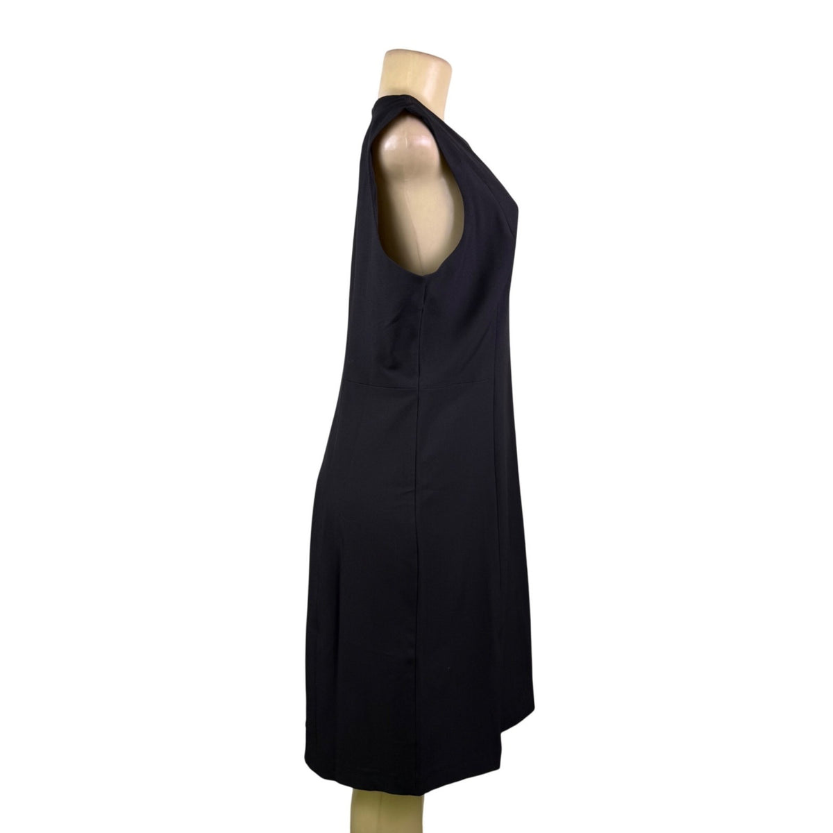 Banana Republic Womens Black Polyester-Blend Sleeveless Sheath Dress Size 12