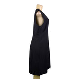 Banana Republic Womens Black Polyester-Blend Sleeveless Sheath Dress Size 12