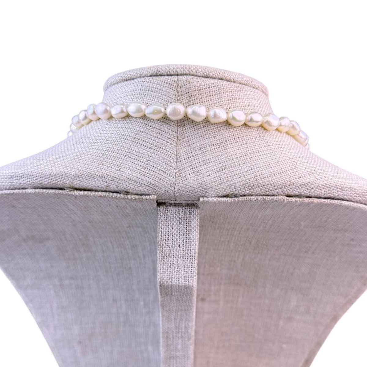 Freshwater Baroque Pearl Necklace Long Strand White Irregular Beads  Jewelry