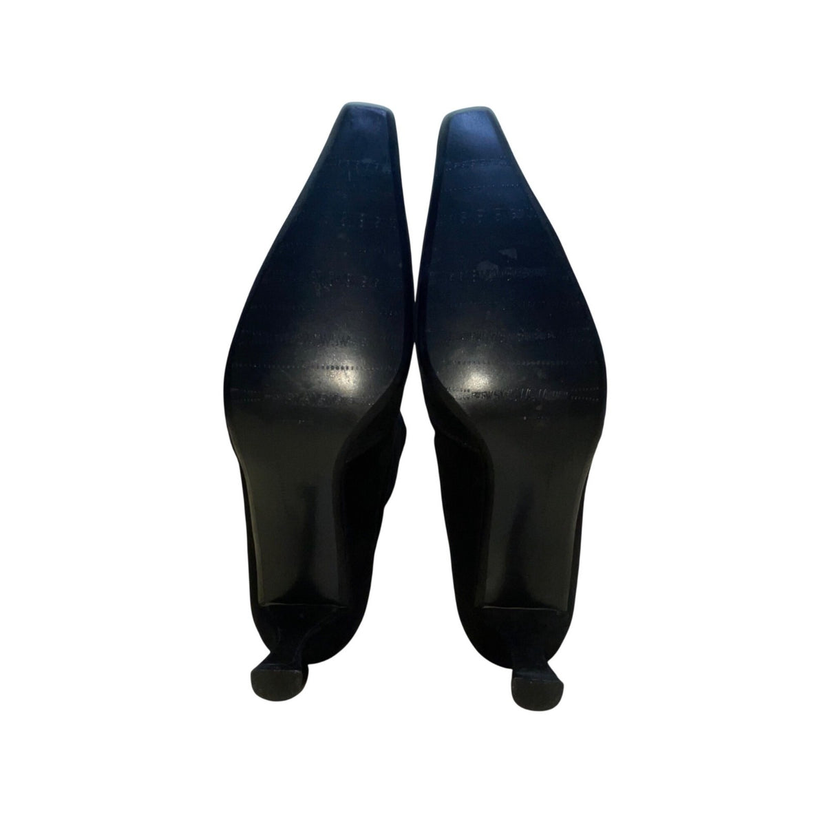 Stuart Weitzman Women’s Black Stretch Suede Empire Knee-High Heeled Boots Size 9