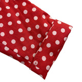 Talbots Womens Red & White Button-Up Polka Dot Blouse Lightweight Shirt Size 16