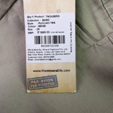 Mineral Women’s Olive Cotton & Elastane Straight-Leg Pants Size 28 - New