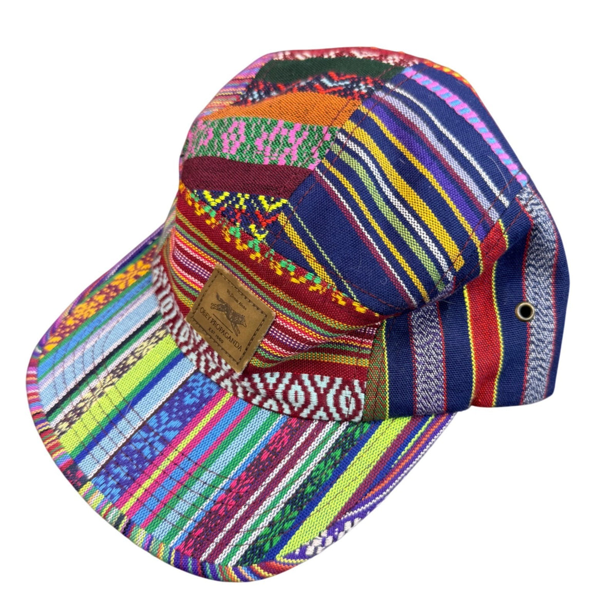 Obey Mens Multicolor Cotton Patterned Adjustable Strapback Hat