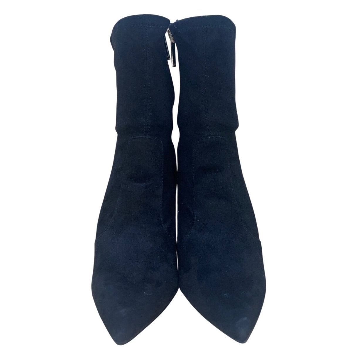 Zara Women’s Black Faux Suede Pointed Toe High-Heel Ankle Boots Size US7