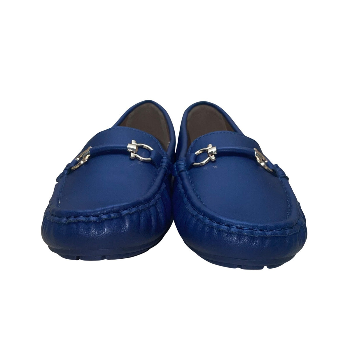Alexis Bendel Women’s Blue Faux Leather Slip-On Susanna Moccasin Loafers Size 8